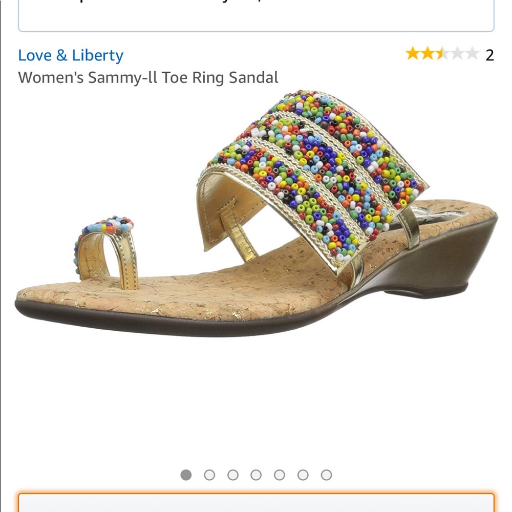Size 8 love and liberty sandals